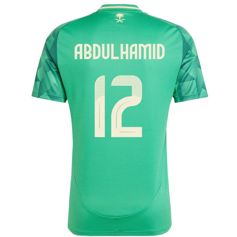 Danxen Kobiety Arabia Saudyjska Saud Abdulhamid #12 Zielony Domowa Koszulka 24-26 Koszulki Klubowe