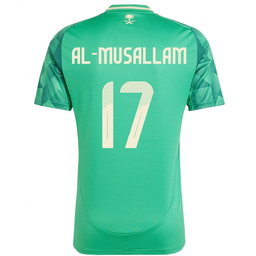 Danxen Kobiety Arabia Saudyjska Hassan Al-Musallam #17 Zielony Domowa Koszulka 24-26 Koszulki Klubowe