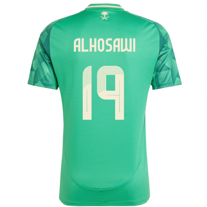 Danxen Kobiety Arabia Saudyjska Zakrei Alhosawi #19 Zielony Domowa Koszulka 24-26 Koszulki Klubowe