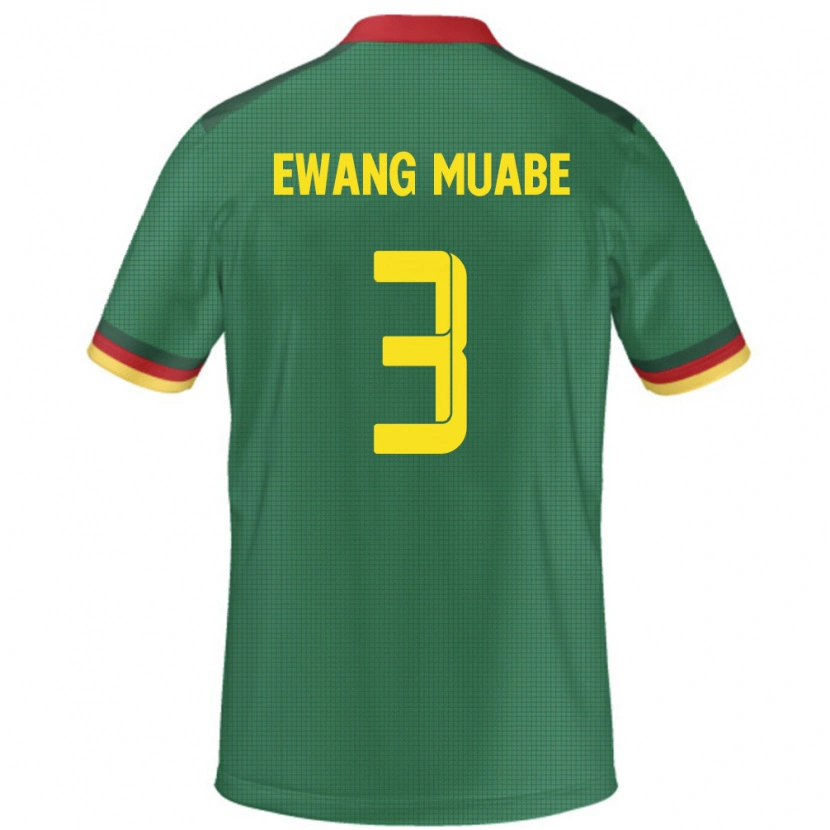 Danxen Kobiety Kamerun Ebong Ewang Muabe #3 Zielony Domowa Koszulka 24-26 Koszulki Klubowe
