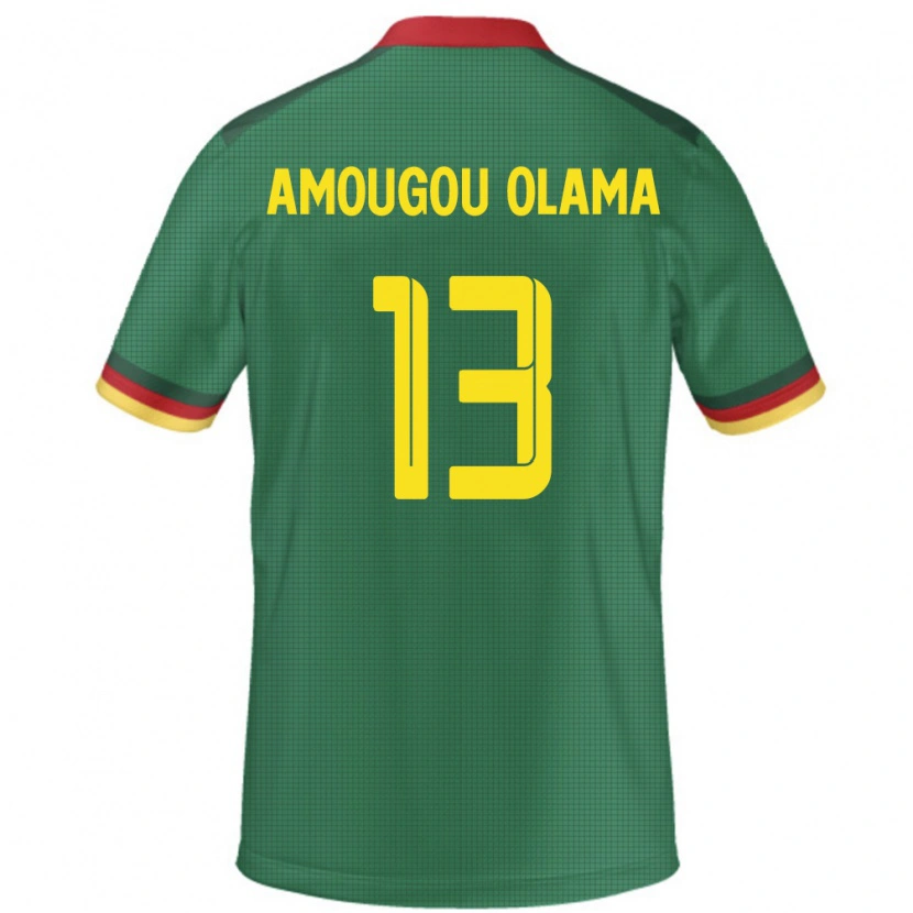 Danxen Kobiety Kamerun Maurel Amougou Olama #13 Zielony Domowa Koszulka 24-26 Koszulki Klubowe