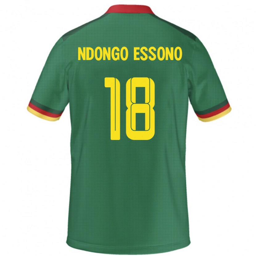 Danxen Kobiety Kamerun Rodrigue Dipanda Ndongo Essono #18 Zielony Domowa Koszulka 24-26 Koszulki Klubowe