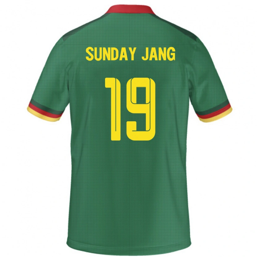 Danxen Kobiety Kamerun Junior Sunday Jang #19 Zielony Domowa Koszulka 24-26 Koszulki Klubowe