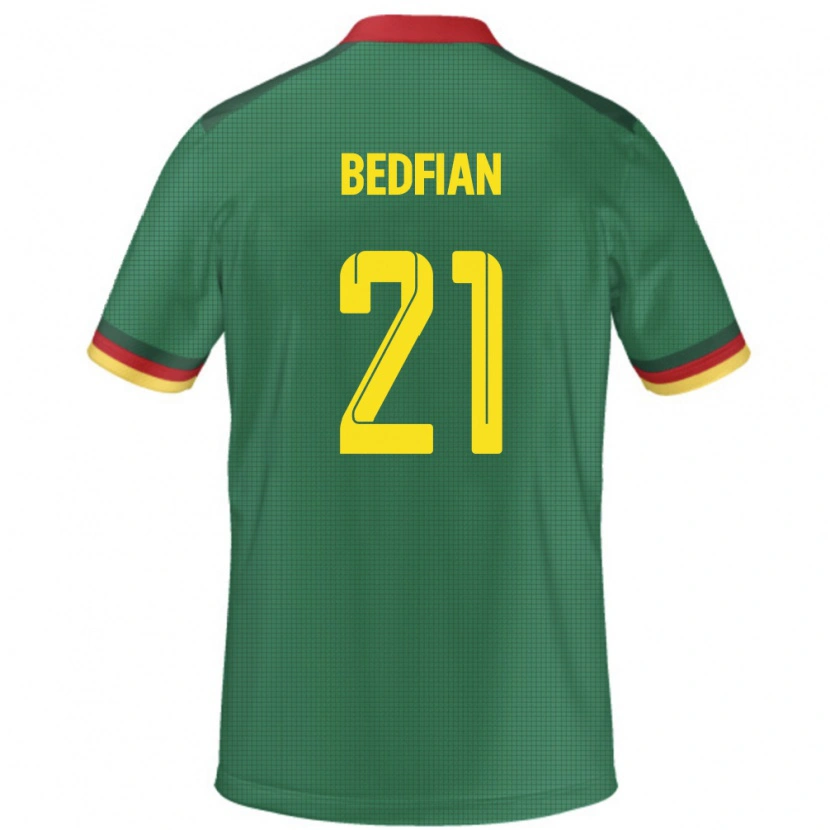 Danxen Kobiety Kamerun Wilfried Bedfian #21 Zielony Domowa Koszulka 24-26 Koszulki Klubowe