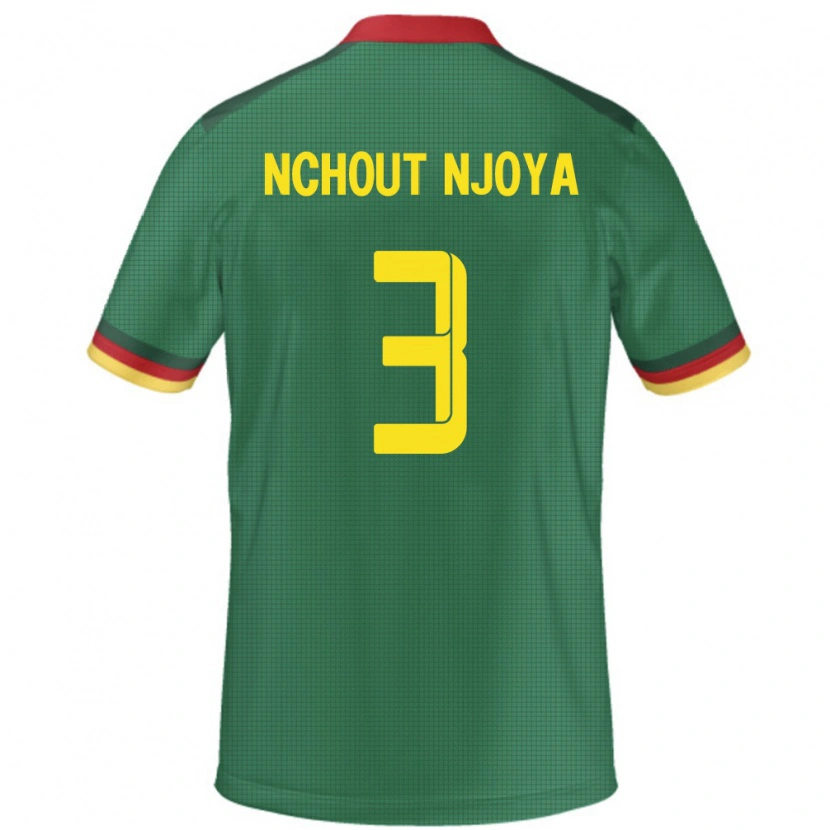 Danxen Kobiety Kamerun Ajara Nchout Njoya #3 Zielony Domowa Koszulka 24-26 Koszulki Klubowe