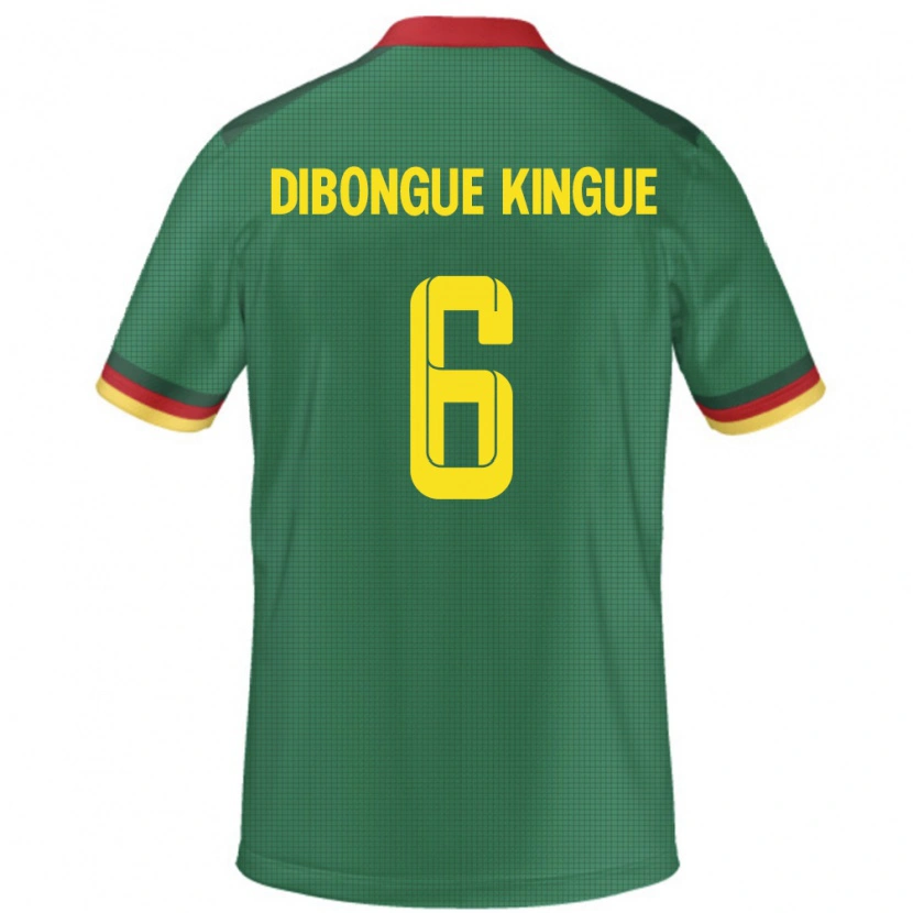 Danxen Kobiety Kamerun Gael Dibongue Kingue #6 Zielony Domowa Koszulka 24-26 Koszulki Klubowe