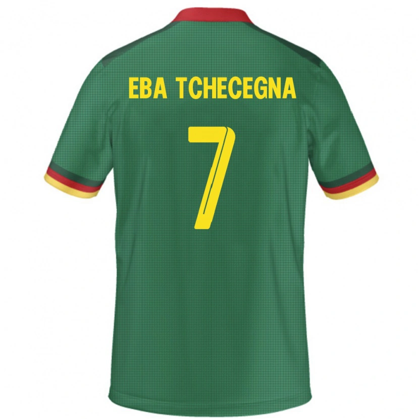 Danxen Kobiety Kamerun Arnold Eba Tchecegna #7 Zielony Domowa Koszulka 24-26 Koszulki Klubowe