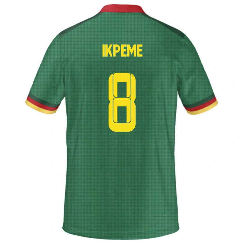 Danxen Kobiety Kamerun Stephan Ikpeme #8 Zielony Domowa Koszulka 24-26 Koszulki Klubowe