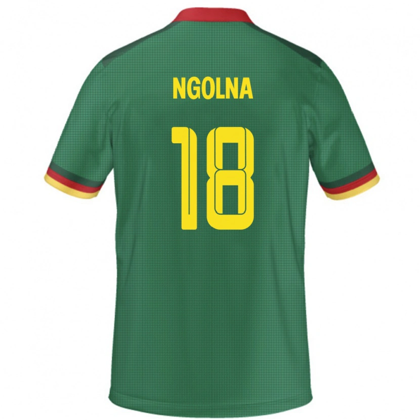 Danxen Kobiety Kamerun Patrice Ngolna #18 Zielony Domowa Koszulka 24-26 Koszulki Klubowe