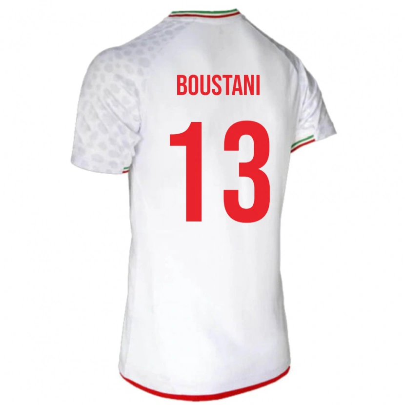 Danxen Kobiety Iran Amirmohammad Boustani #13 Biały Domowa Koszulka 24-26 Koszulki Klubowe