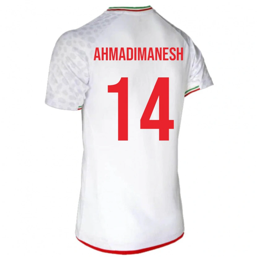 Danxen Kobiety Iran Iliya Ahmadimanesh #14 Biały Domowa Koszulka 24-26 Koszulki Klubowe