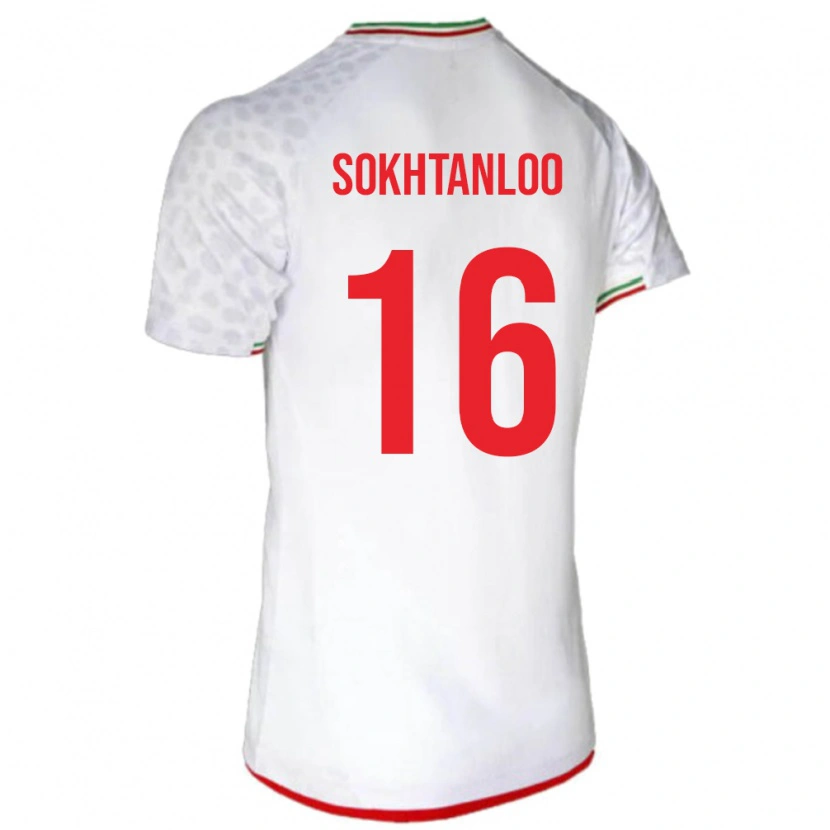 Danxen Kobiety Iran Abolfazl Sokhtanloo #16 Biały Domowa Koszulka 24-26 Koszulki Klubowe