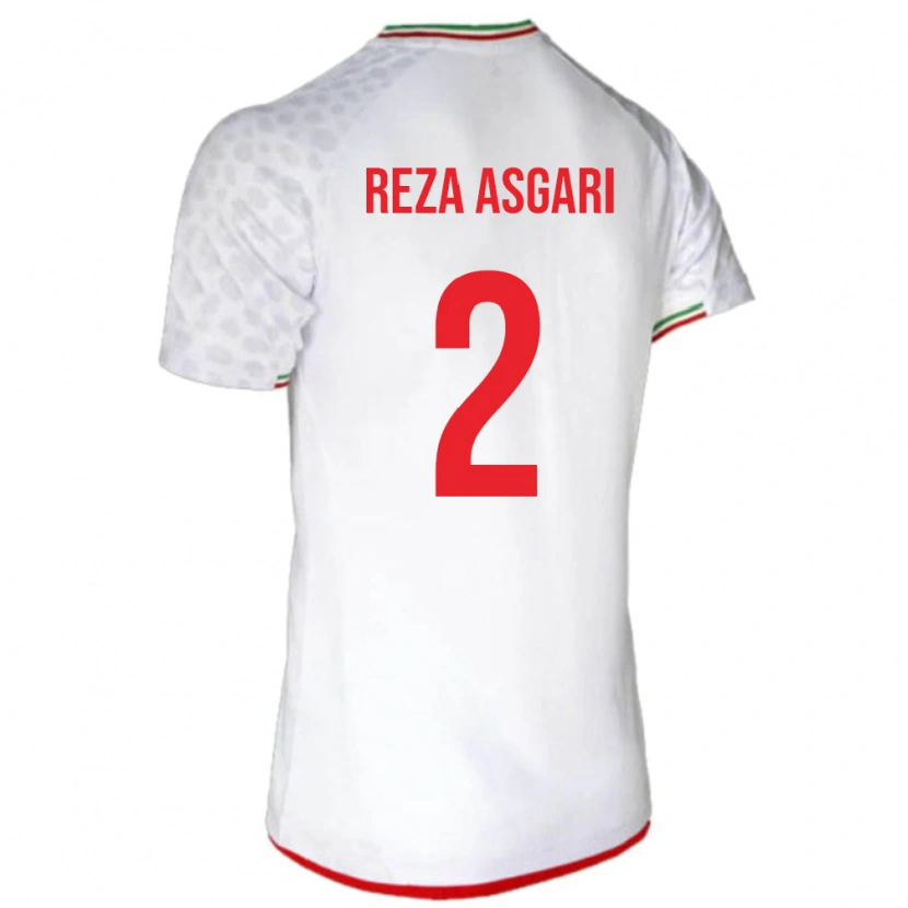 Danxen Kobiety Iran Mohammad Reza Asgari #2 Biały Domowa Koszulka 24-26 Koszulki Klubowe