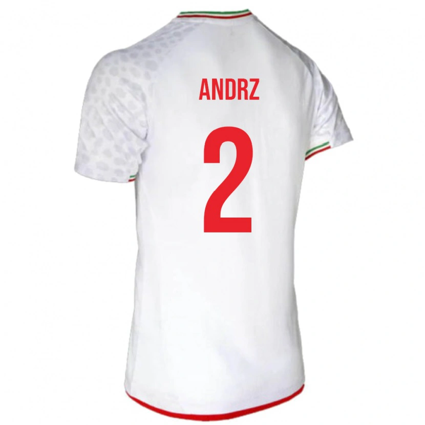 Danxen Kobiety Iran Nima Andrz #2 Biały Domowa Koszulka 24-26 Koszulki Klubowe