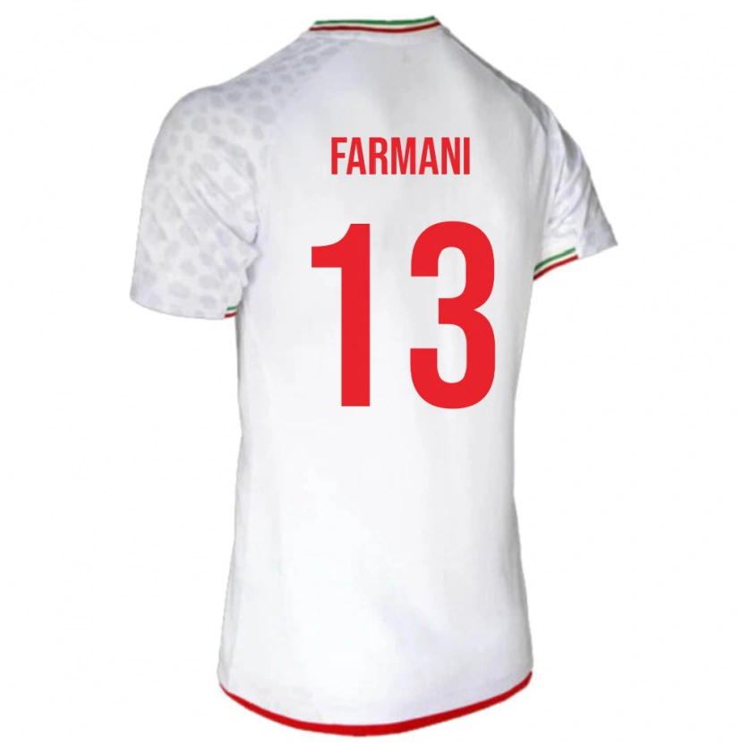 Danxen Kobiety Iran Yasaman Farmani #13 Biały Domowa Koszulka 24-26 Koszulki Klubowe