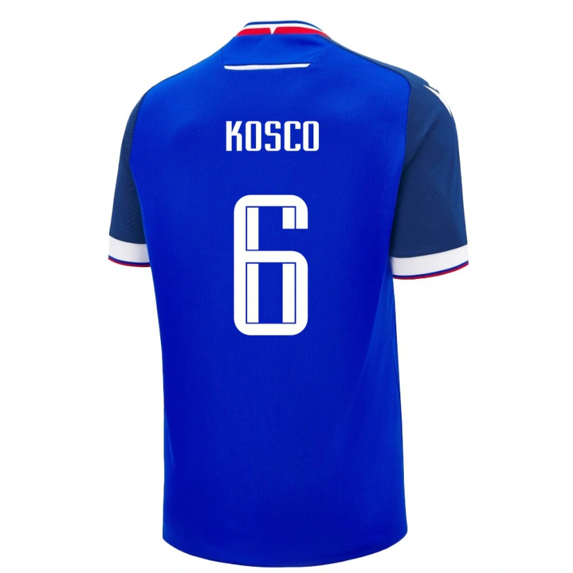 Danxen Kobiety Słowacja Jakub Kosco #6 Niebieski Domowa Koszulka 24-26 Koszulki Klubowe
