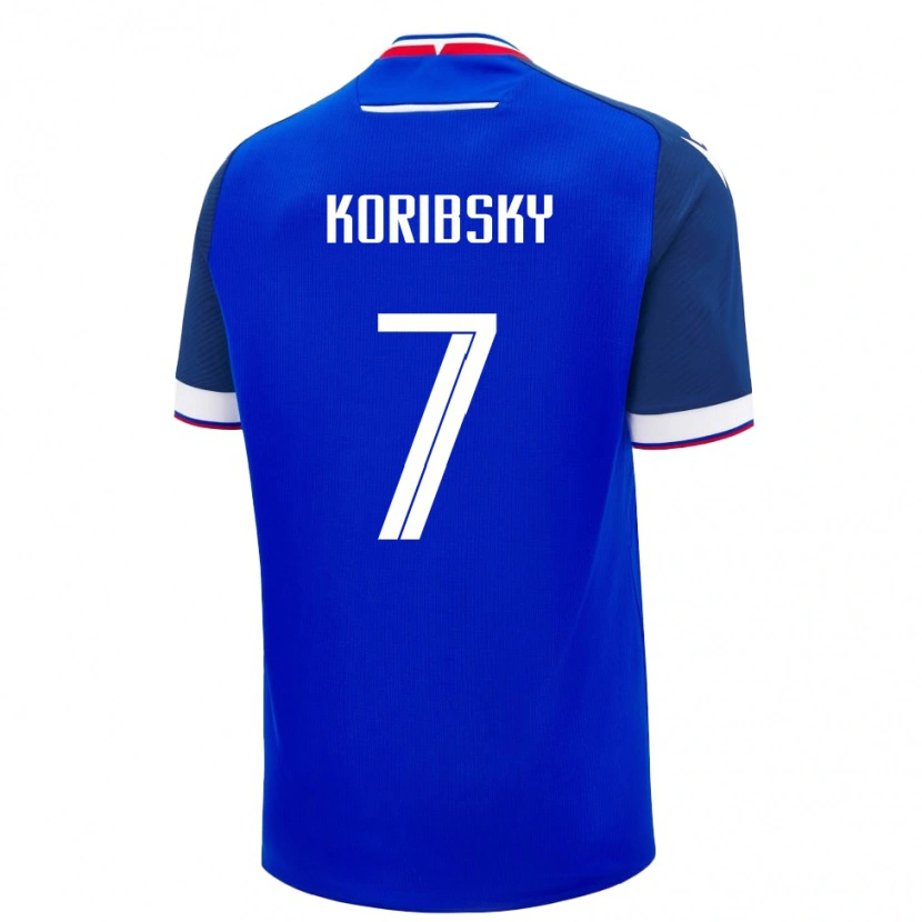 Danxen Kobiety Słowacja Simon Koribsky #7 Niebieski Domowa Koszulka 24-26 Koszulki Klubowe