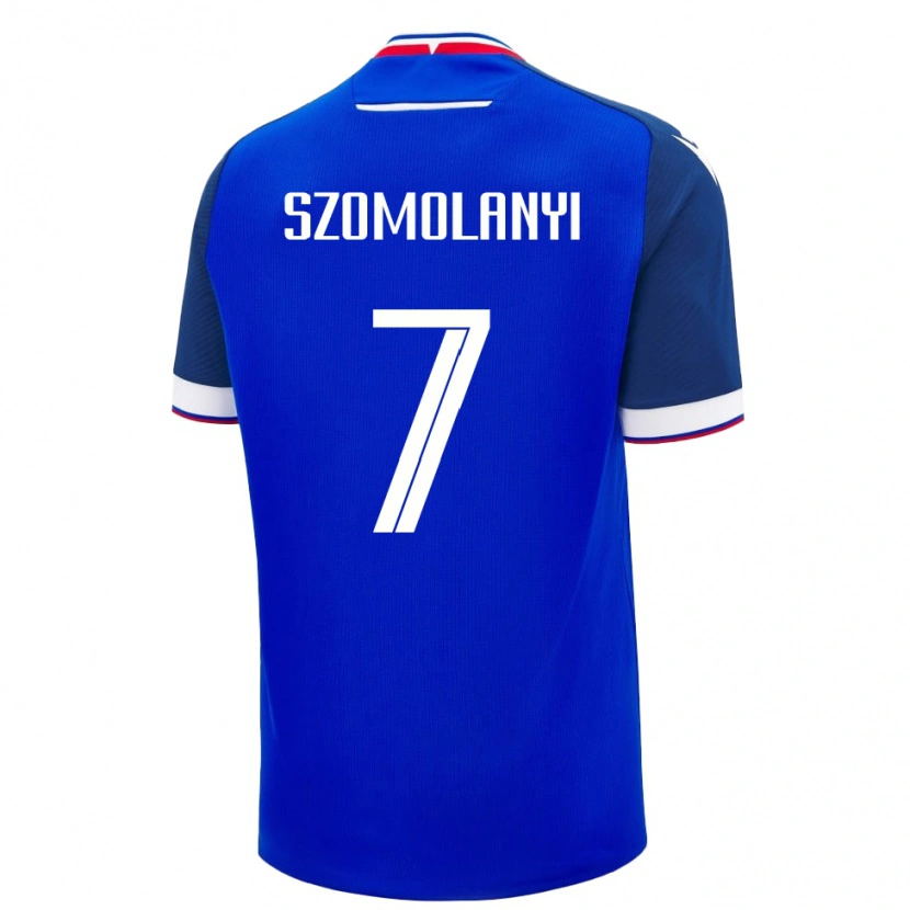 Danxen Kobiety Słowacja Lucas Szomolanyi #7 Niebieski Domowa Koszulka 24-26 Koszulki Klubowe