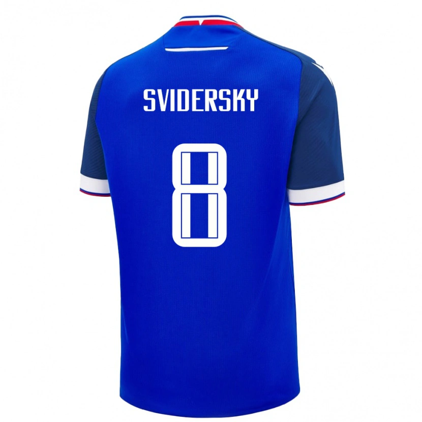 Danxen Kobiety Słowacja Martin Svidersky #8 Niebieski Domowa Koszulka 24-26 Koszulki Klubowe