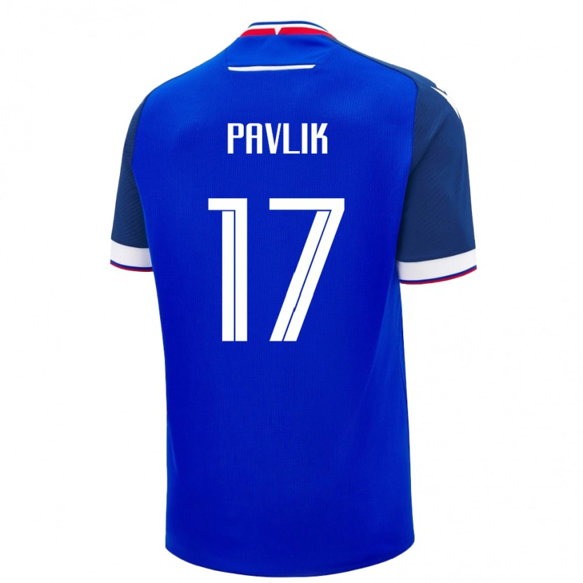 Danxen Kobiety Słowacja Samuel Pavlik #17 Niebieski Domowa Koszulka 24-26 Koszulki Klubowe