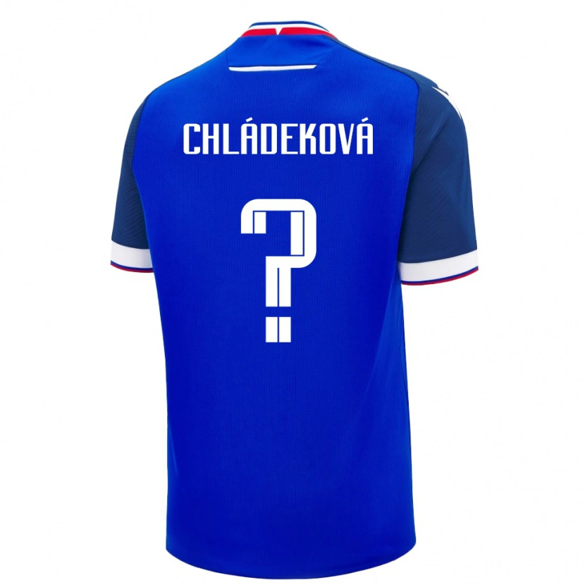 Danxen Kobiety Słowacja Patrícia Chládeková #0 Niebieski Domowa Koszulka 24-26 Koszulki Klubowe