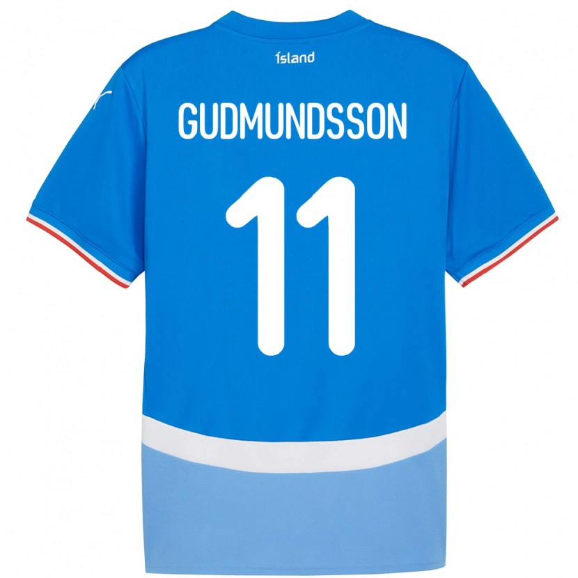 Danxen Kobiety Islandia Galdur Gudmundsson #11 Niebieski Domowa Koszulka 24-26 Koszulki Klubowe