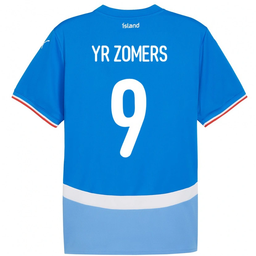 Danxen Kobiety Islandia Diljá Ýr Zomers #9 Niebieski Domowa Koszulka 24-26 Koszulki Klubowe
