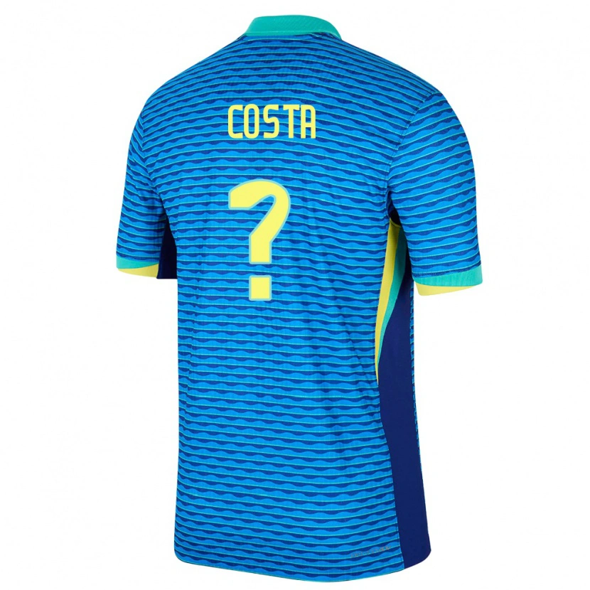 Danxen Kobiety Brazylia João Costa #0 Niebieski Wyjazdowa Koszulka 24-26 Koszulki Klubowe