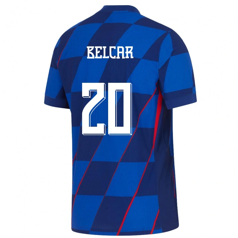 Danxen Kobiety Chorwacja Leon Belcar #20 Niebieski Wyjazdowa Koszulka 24-26 Koszulki Klubowe