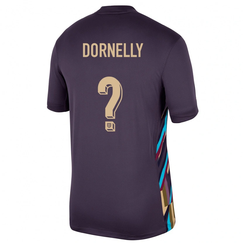 Danxen Kobiety Anglia James Dornelly #0 Ciemna Rodzynka Wyjazdowa Koszulka 24-26 Koszulki Klubowe