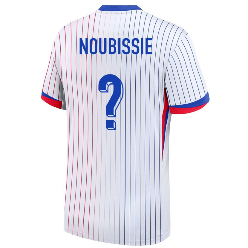 Danxen Kobiety Francja Tyrese Noubissie #0 Biały Wyjazdowa Koszulka 24-26 Koszulki Klubowe