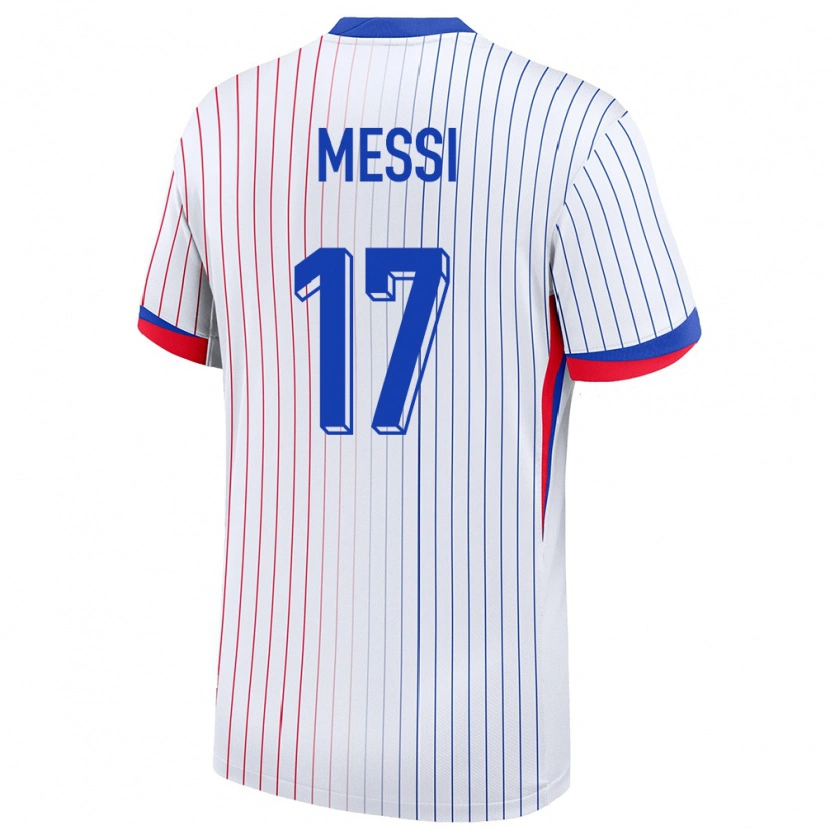 Danxen Kobiety Francja Rayane Messi #17 Biały Wyjazdowa Koszulka 24-26 Koszulki Klubowe