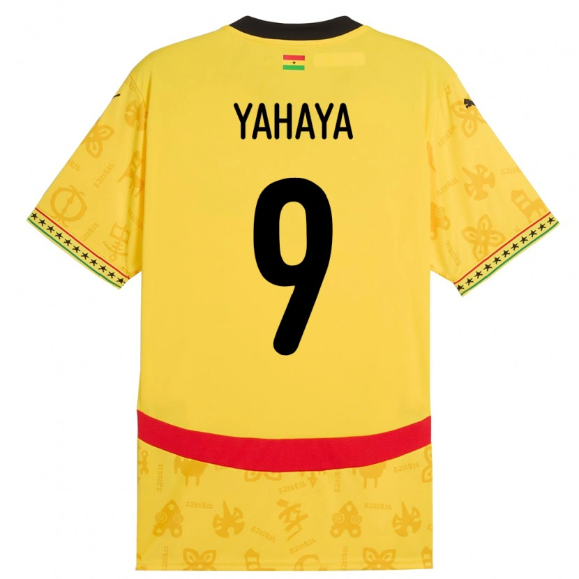 Danxen Kobiety Ghana Mohammed Yahaya #9 Żółty Wyjazdowa Koszulka 24-26 Koszulki Klubowe