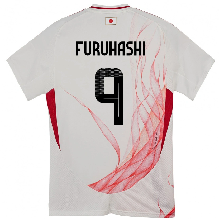 Danxen Kobiety Japonia Kyogo Furuhashi #9 Biały Wyjazdowa Koszulka 24-26 Koszulki Klubowe