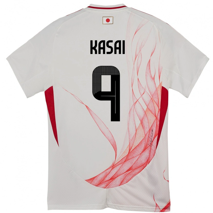 Danxen Kobiety Japonia Mibuki Kasai #9 Biały Wyjazdowa Koszulka 24-26 Koszulki Klubowe