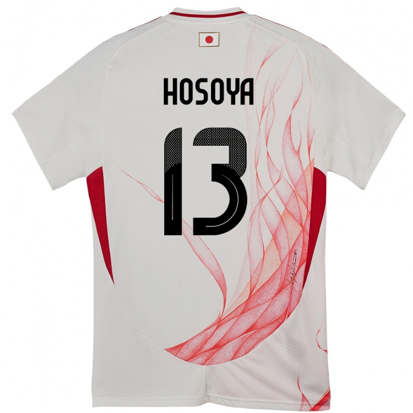 Danxen Kobiety Japonia Mao Hosoya #13 Biały Wyjazdowa Koszulka 24-26 Koszulki Klubowe