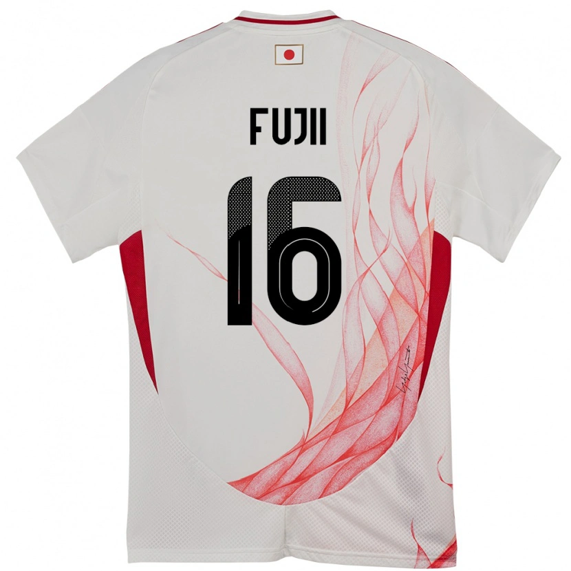 Danxen Kobiety Japonia Shota Fujii #16 Biały Wyjazdowa Koszulka 24-26 Koszulki Klubowe