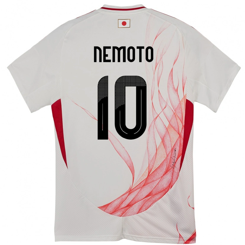 Danxen Kobiety Japonia Kotaro Nemoto #10 Biały Wyjazdowa Koszulka 24-26 Koszulki Klubowe
