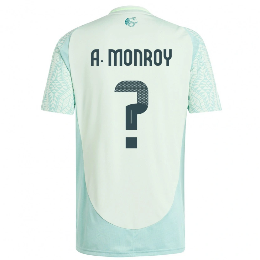 Danxen Kobiety Meksyk Pablo Monroy #0 Lniana Zieleń Wyjazdowa Koszulka 24-26 Koszulki Klubowe