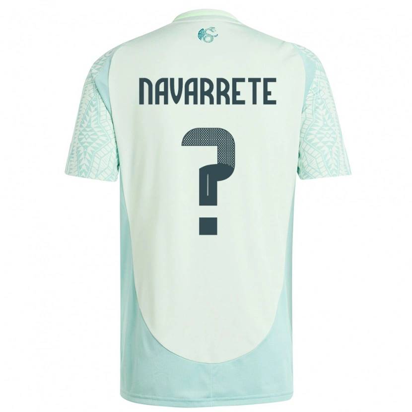 Danxen Kobiety Meksyk Luis Navarrete #0 Lniana Zieleń Wyjazdowa Koszulka 24-26 Koszulki Klubowe