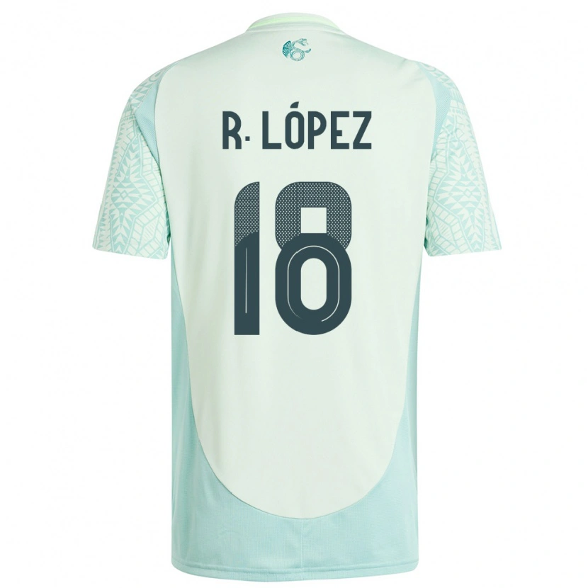 Danxen Kobiety Meksyk Rodrigo López #18 Lniana Zieleń Wyjazdowa Koszulka 24-26 Koszulki Klubowe