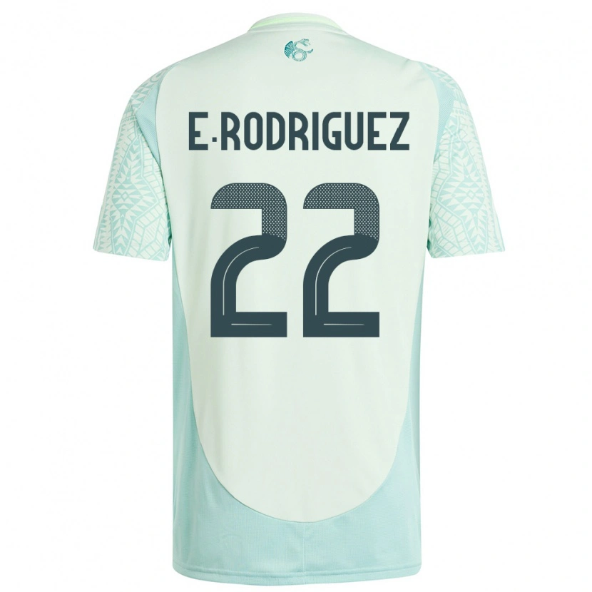 Danxen Kobiety Meksyk Emi Rodríguez #22 Lniana Zieleń Wyjazdowa Koszulka 24-26 Koszulki Klubowe