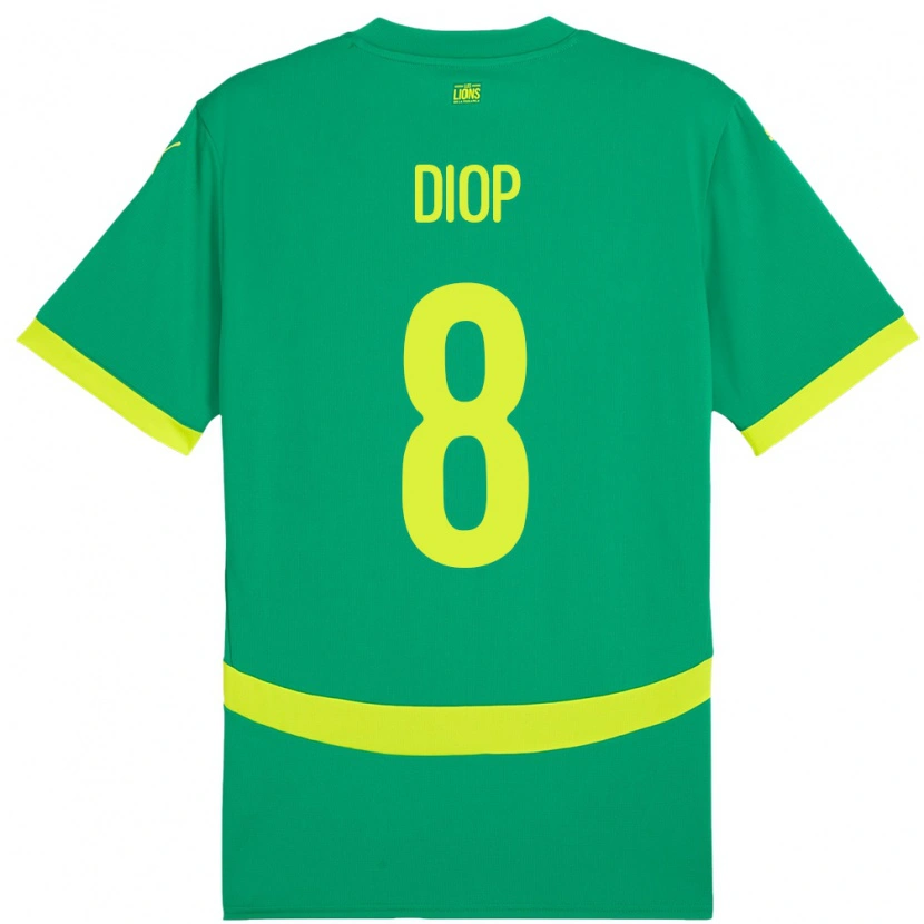 Danxen Kobiety Senegal Amidou Diop #8 Zielony Wyjazdowa Koszulka 24-26 Koszulki Klubowe