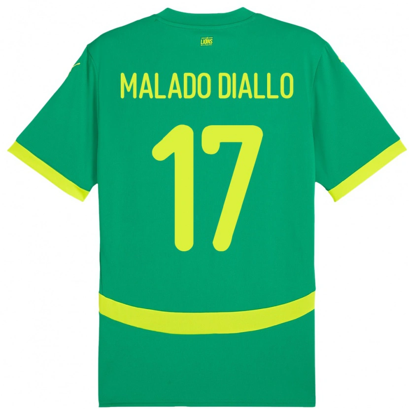 Danxen Kobiety Senegal Hapsatou Malado Diallo #17 Zielony Wyjazdowa Koszulka 24-26 Koszulki Klubowe