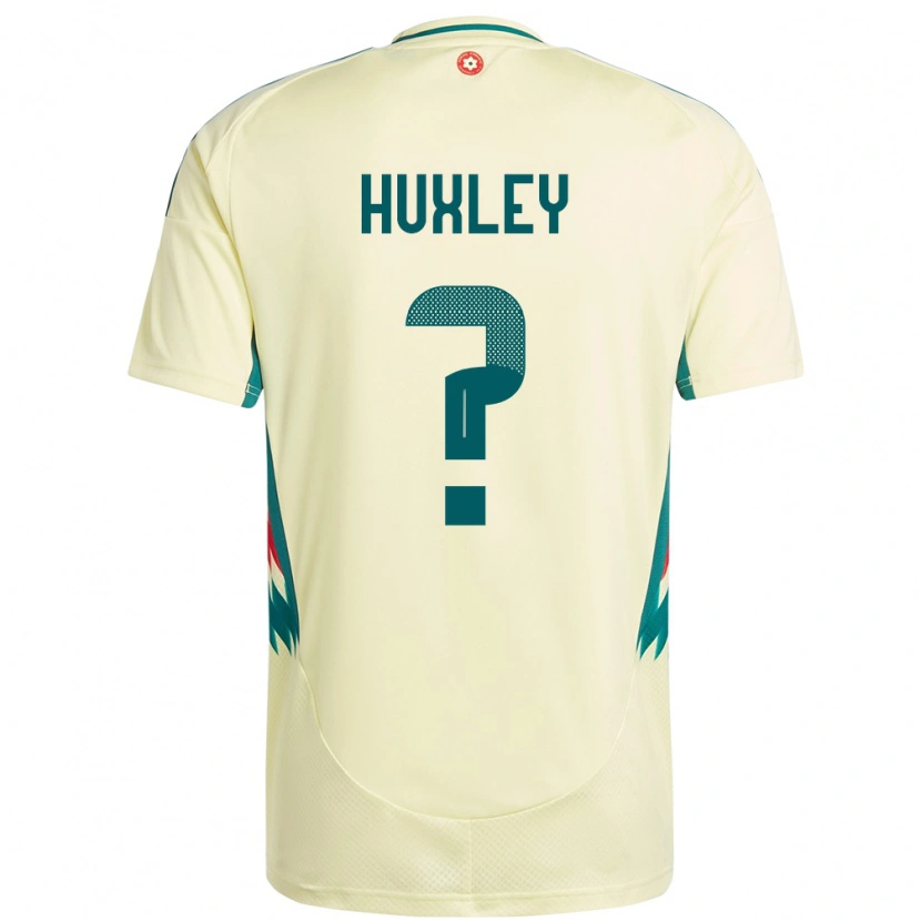 Danxen Kobiety Walia Leon Huxley #0 Beżowy Żółty Wyjazdowa Koszulka 24-26 Koszulki Klubowe