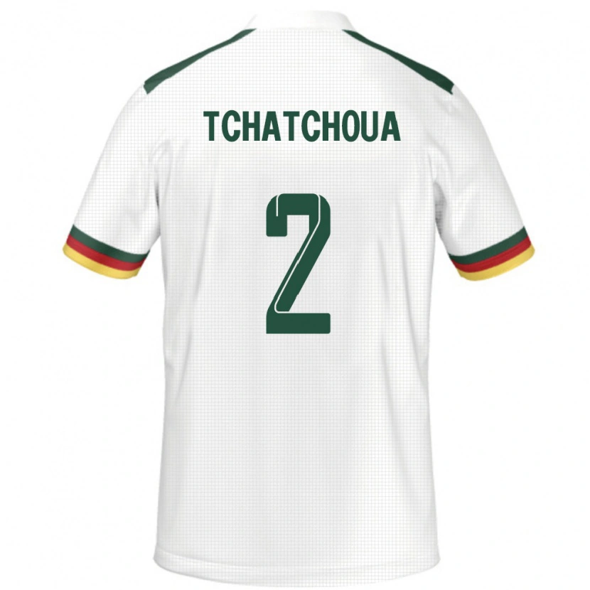 Danxen Kobiety Kamerun Jackson Tchatchoua #2 Biały Wyjazdowa Koszulka 24-26 Koszulki Klubowe
