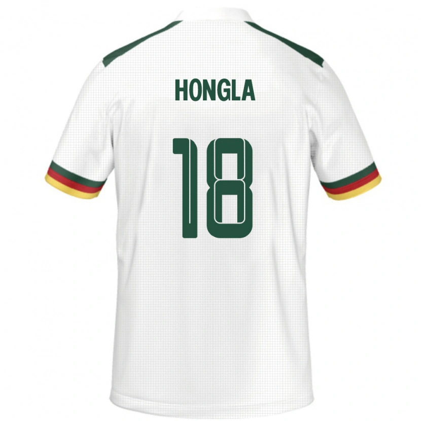 Danxen Kobiety Kamerun Martin Hongla #18 Biały Wyjazdowa Koszulka 24-26 Koszulki Klubowe