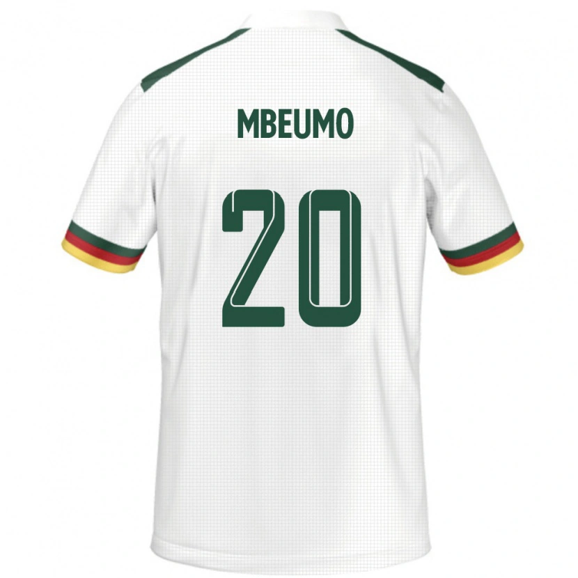 Danxen Kobiety Kamerun Bryan Mbeumo #20 Biały Wyjazdowa Koszulka 24-26 Koszulki Klubowe