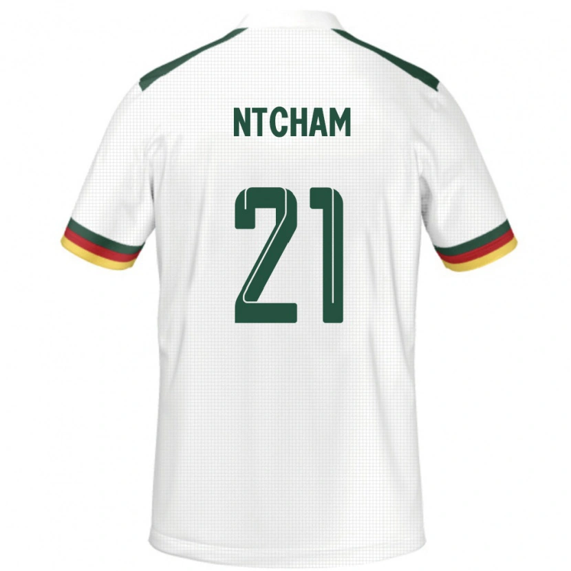 Danxen Kobiety Kamerun Olivier Ntcham #21 Biały Wyjazdowa Koszulka 24-26 Koszulki Klubowe