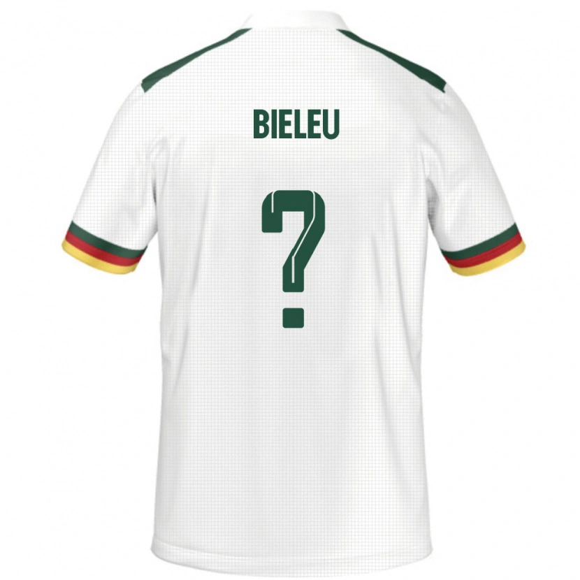 Danxen Kobiety Kamerun Benjamin Bieleu #0 Biały Wyjazdowa Koszulka 24-26 Koszulki Klubowe